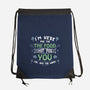 Here For The Food-None-Drawstring-Bag-NMdesign