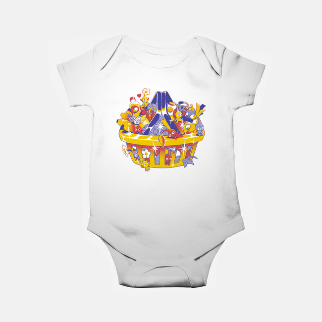 Basket Of Creatures-Baby-Basic-Onesie-ilustrata