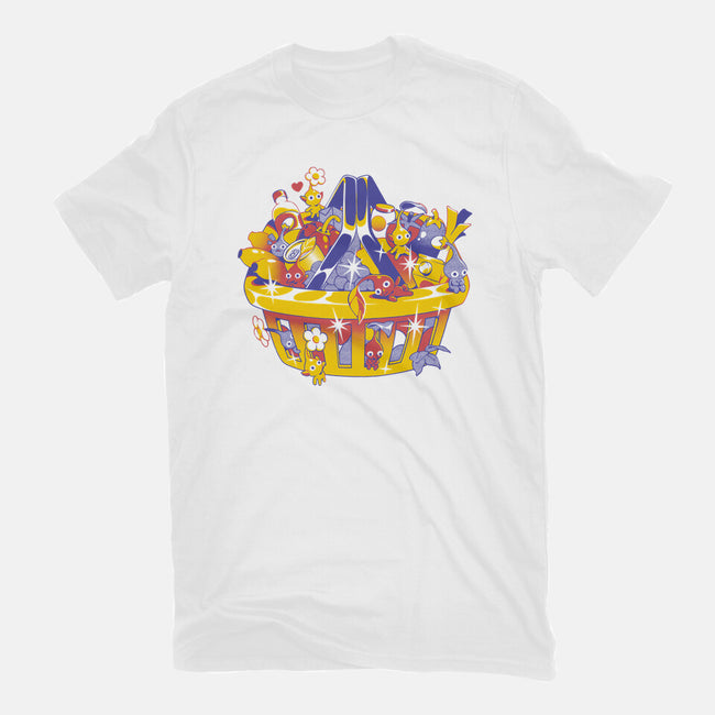 Basket Of Creatures-Unisex-Basic-Tee-ilustrata