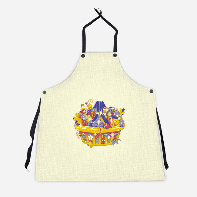 Basket Of Creatures-Unisex-Kitchen-Apron-ilustrata