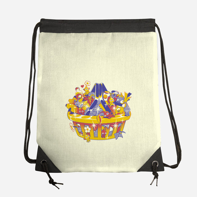 Basket Of Creatures-None-Drawstring-Bag-ilustrata