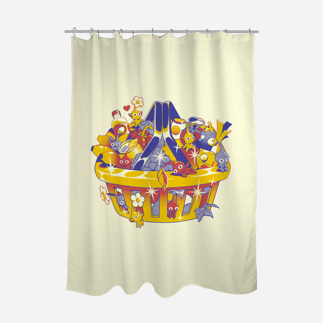 Basket Of Creatures-None-Polyester-Shower Curtain-ilustrata