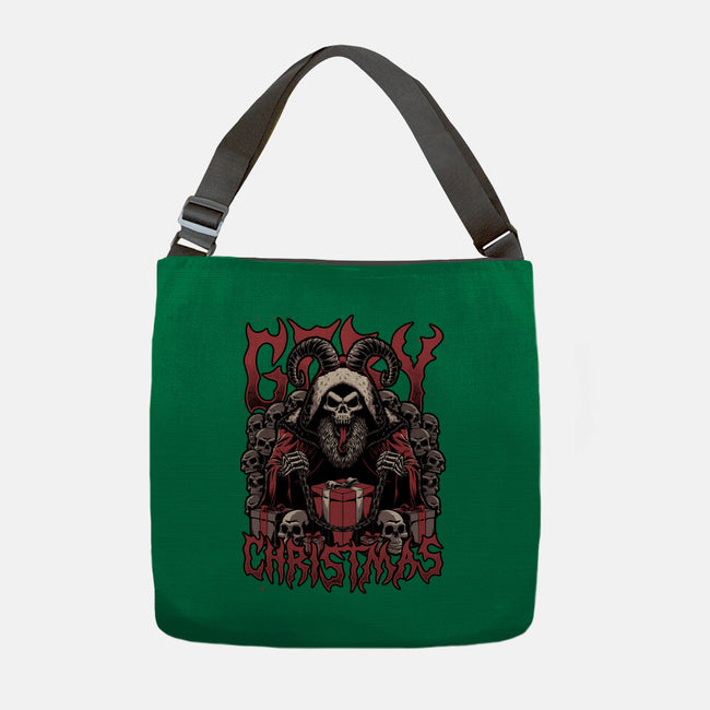 Gory Christmas Krampus-None-Adjustable Tote-Bag-Studio Mootant