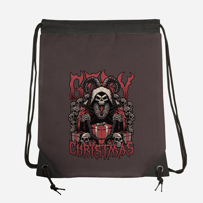 Gory Christmas Krampus-None-Drawstring-Bag-Studio Mootant