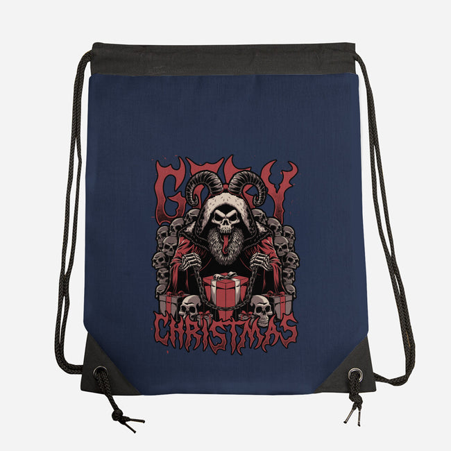 Gory Christmas Krampus-None-Drawstring-Bag-Studio Mootant