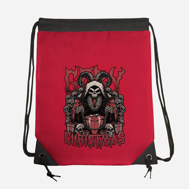 Gory Christmas Krampus-None-Drawstring-Bag-Studio Mootant