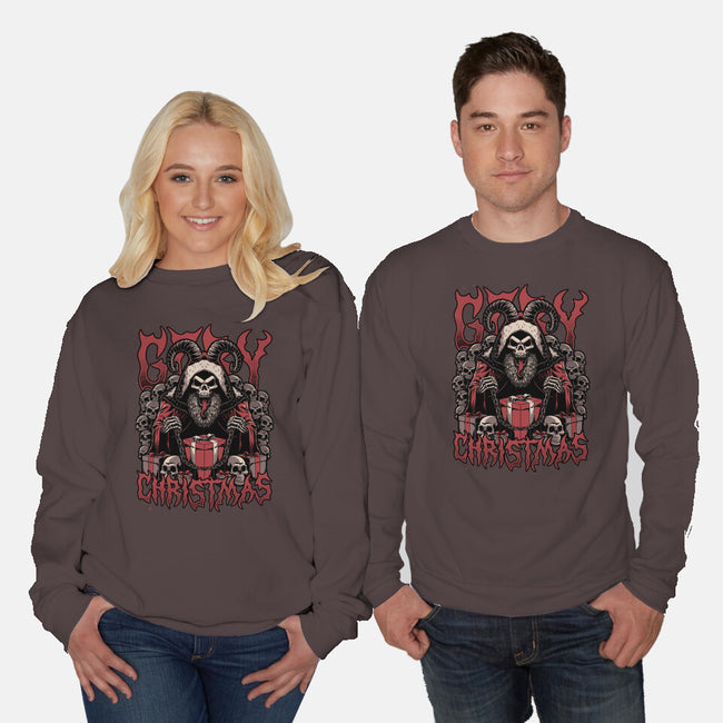 Gory Christmas Krampus-Unisex-Crew Neck-Sweatshirt-Studio Mootant