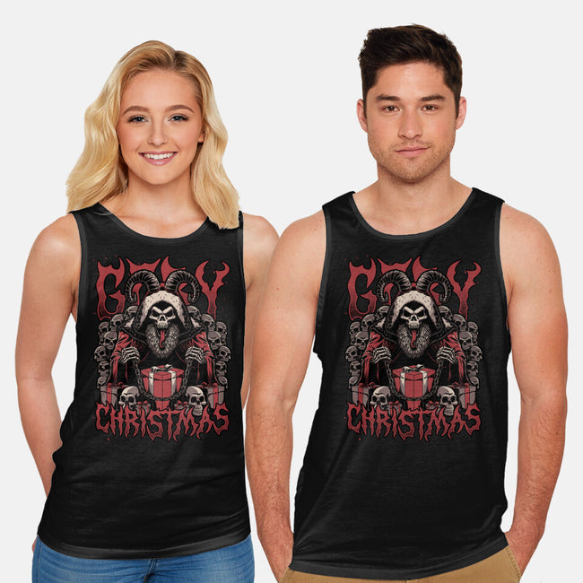 Gory Christmas Krampus-Unisex-Basic-Tank-Studio Mootant