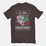 Ugly Sweater Skeleton Christmas-Mens-Premium-Tee-Studio Mootant