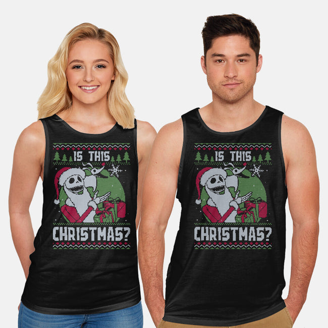 Ugly Sweater Skeleton Christmas-Unisex-Basic-Tank-Studio Mootant