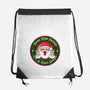 Santa's On A Tight Budget-None-Drawstring-Bag-Whimsical Thinker