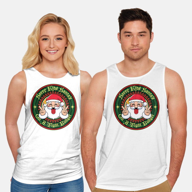 Santa's On A Tight Budget-Unisex-Basic-Tank-Whimsical Thinker