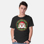 Santa's On A Tight Budget-Mens-Basic-Tee-Whimsical Thinker