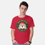 Santa's On A Tight Budget-Mens-Basic-Tee-Whimsical Thinker