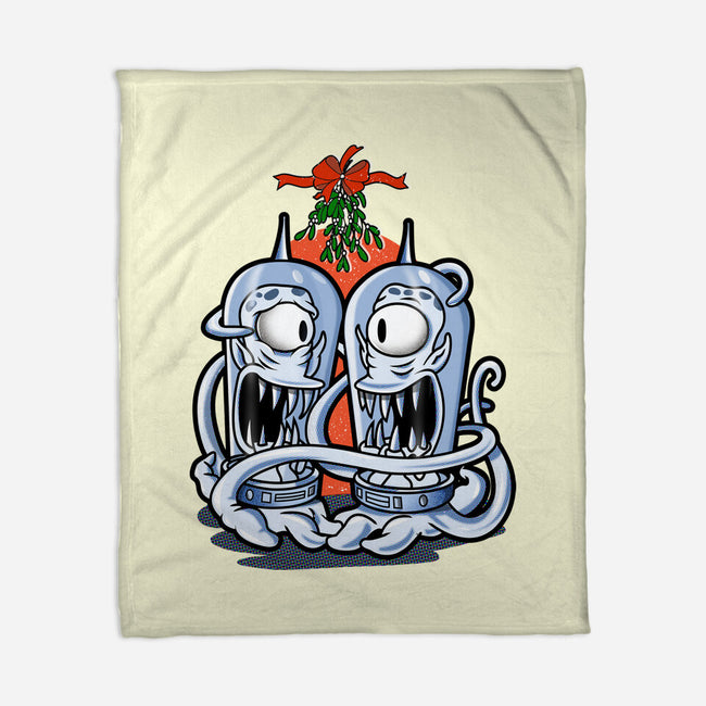 Under The Mistletoe-None-Fleece-Blanket-palmstreet