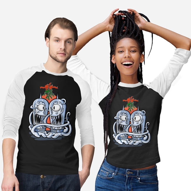 Under The Mistletoe-Unisex-Baseball-Tee-palmstreet