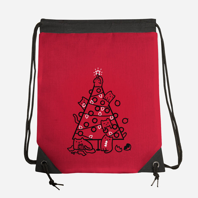 Meowy Decoration-None-Drawstring-Bag-demonigote