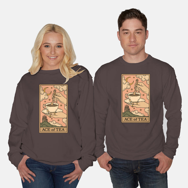 Ace Of Tea-Unisex-Crew Neck-Sweatshirt-Thiago Correa