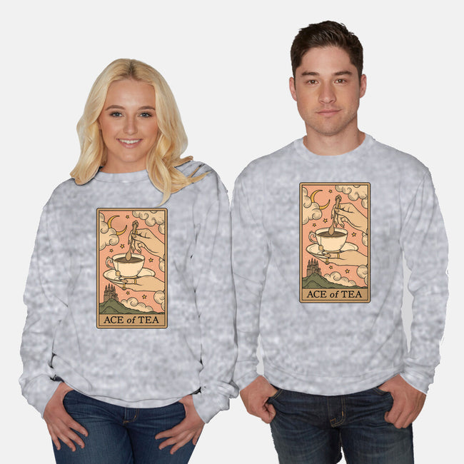 Ace Of Tea-Unisex-Crew Neck-Sweatshirt-Thiago Correa