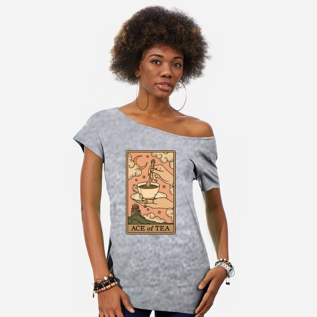 Ace Of Tea-Womens-Off Shoulder-Tee-Thiago Correa