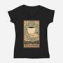 Ace Of Coffee-Womens-V-Neck-Tee-Thiago Correa