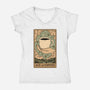 Ace Of Coffee-Womens-V-Neck-Tee-Thiago Correa