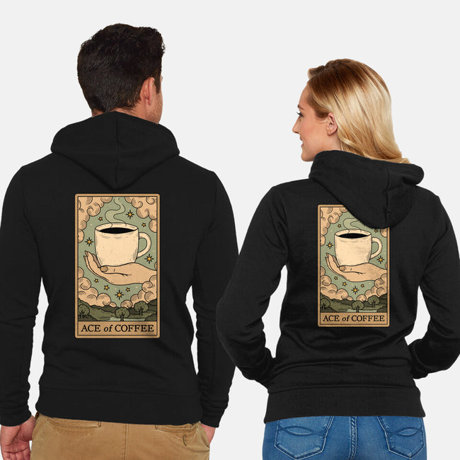 Ace Of Coffee-Unisex-Zip-Up-Sweatshirt-Thiago Correa