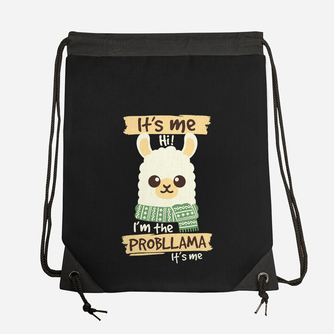 I'm The Probllama-None-Drawstring-Bag-NemiMakeit