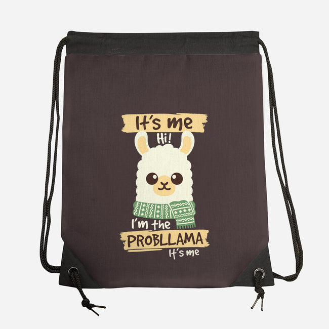 I'm The Probllama-None-Drawstring-Bag-NemiMakeit