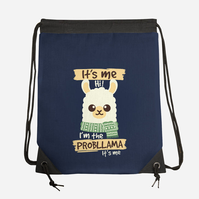 I'm The Probllama-None-Drawstring-Bag-NemiMakeit