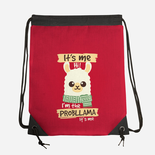 I'm The Probllama-None-Drawstring-Bag-NemiMakeit
