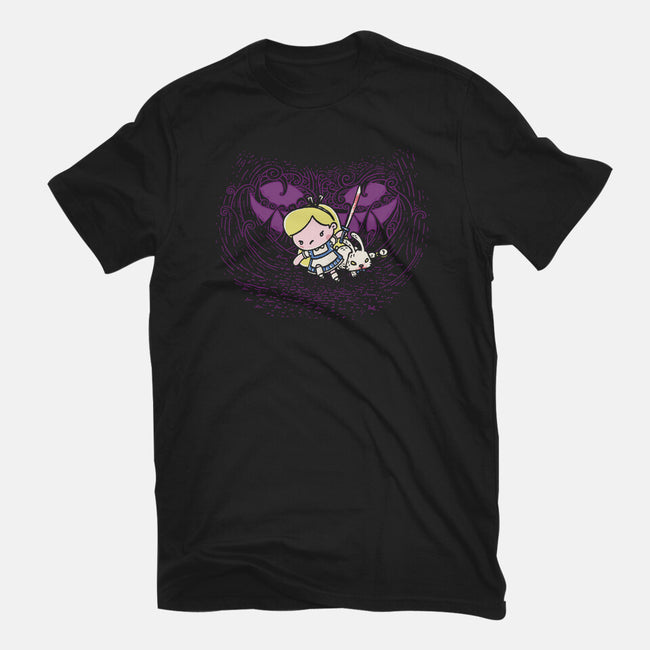 We Are So Mad Here-Womens-Fitted-Tee-Wenceslao A Romero
