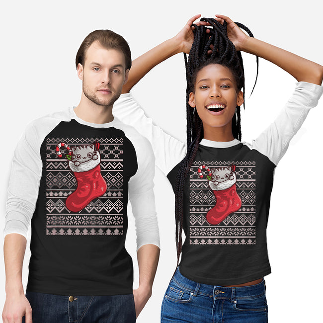 Adorable Ugly Sweater-Unisex-Baseball-Tee-Wenceslao A Romero