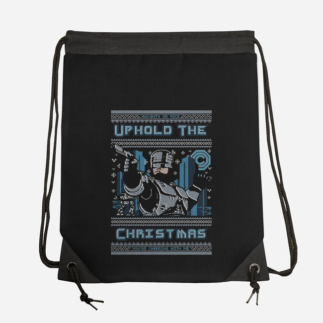 A Very Lawful Christmas-None-Drawstring-Bag-Arinesart