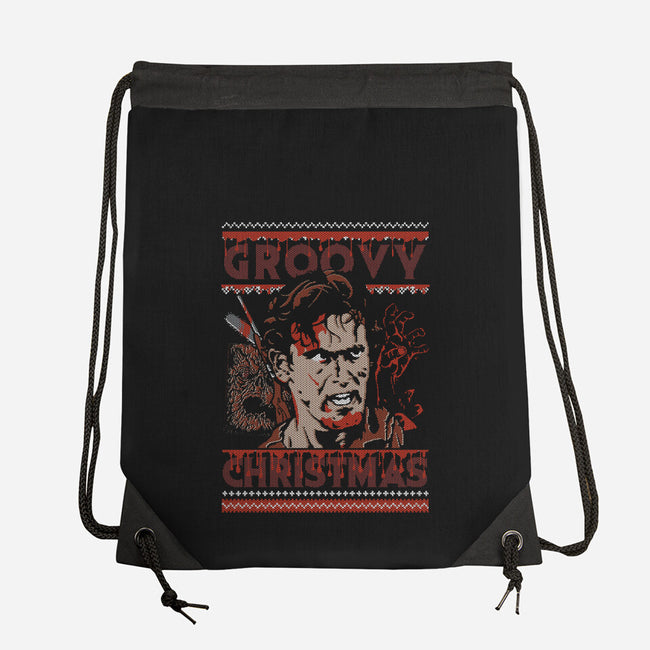 A Groovy Christmas-None-Drawstring-Bag-Arinesart