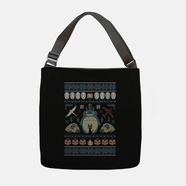 A Very Ghibli Christmas-None-Adjustable Tote-Bag-Arinesart