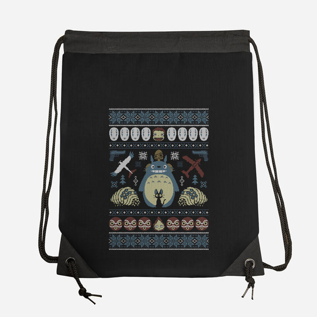 A Very Ghibli Christmas-None-Drawstring-Bag-Arinesart