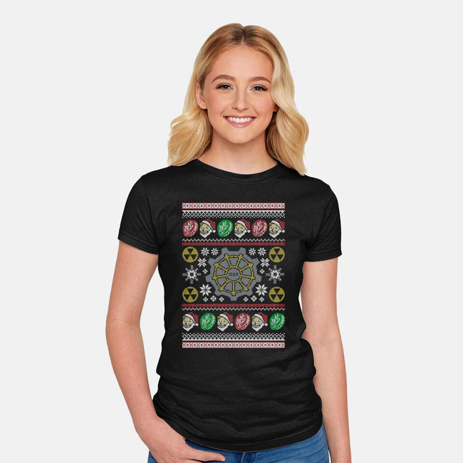 A Very Sheltered Christmas-Womens-Fitted-Tee-Arinesart