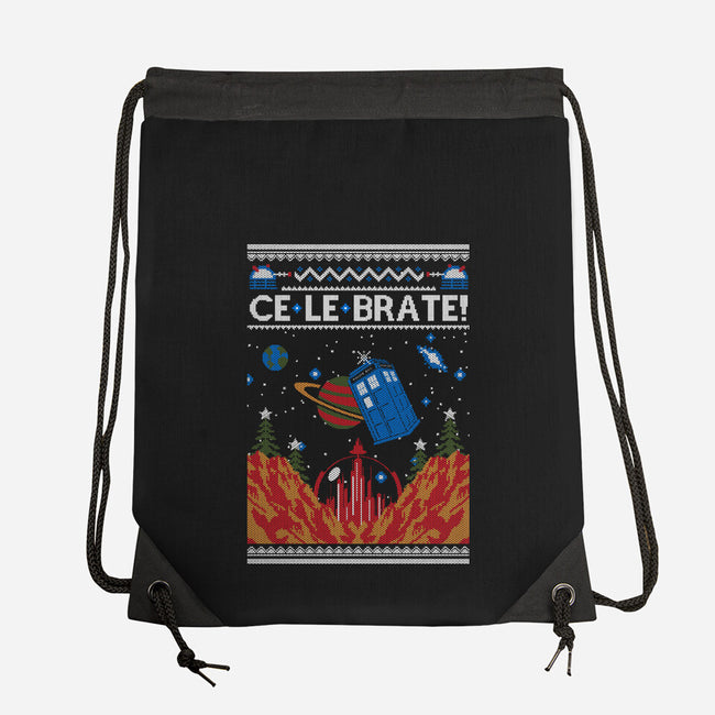 Ce-Le-Brate Christmas-None-Drawstring-Bag-Arinesart