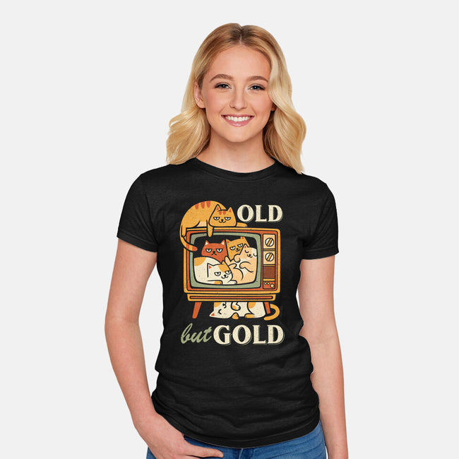 Old But Gold-Womens-Fitted-Tee-anarist