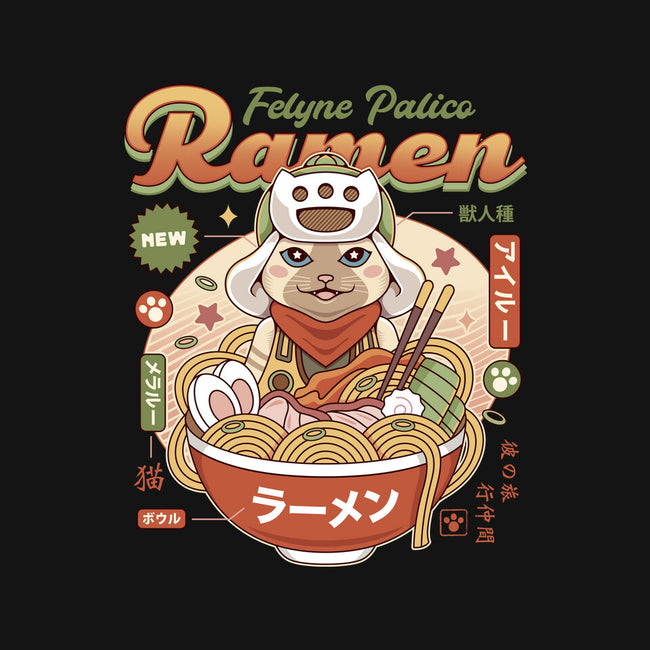 Felyne Palico Ramen-Womens-Basic-Tee-LAGELANTEE