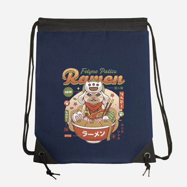 Felyne Palico Ramen-None-Drawstring-Bag-LAGELANTEE