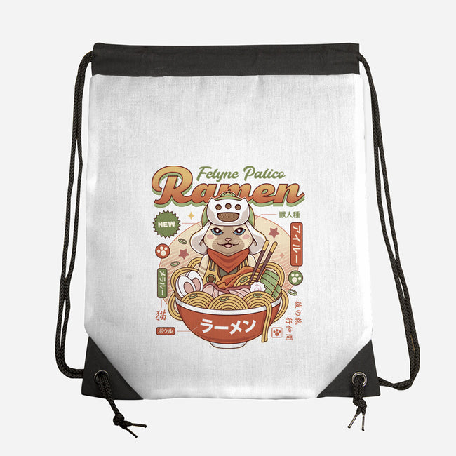 Felyne Palico Ramen-None-Drawstring-Bag-LAGELANTEE