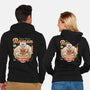 Felyne Palico Ramen-Unisex-Zip-Up-Sweatshirt-LAGELANTEE