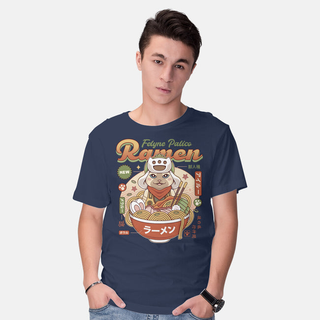 Felyne Palico Ramen-Mens-Basic-Tee-LAGELANTEE