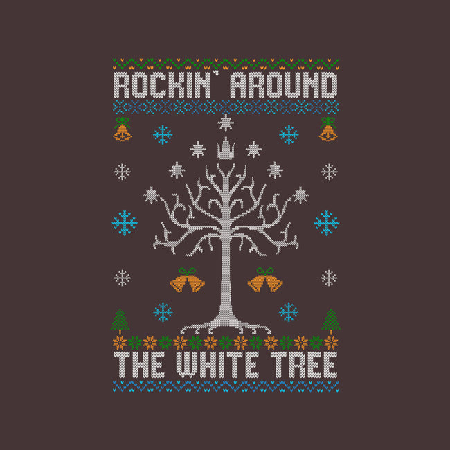 Rockin Around The White Tree-Womens-Basic-Tee-NMdesign