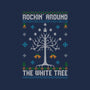 Rockin Around The White Tree-Womens-V-Neck-Tee-NMdesign