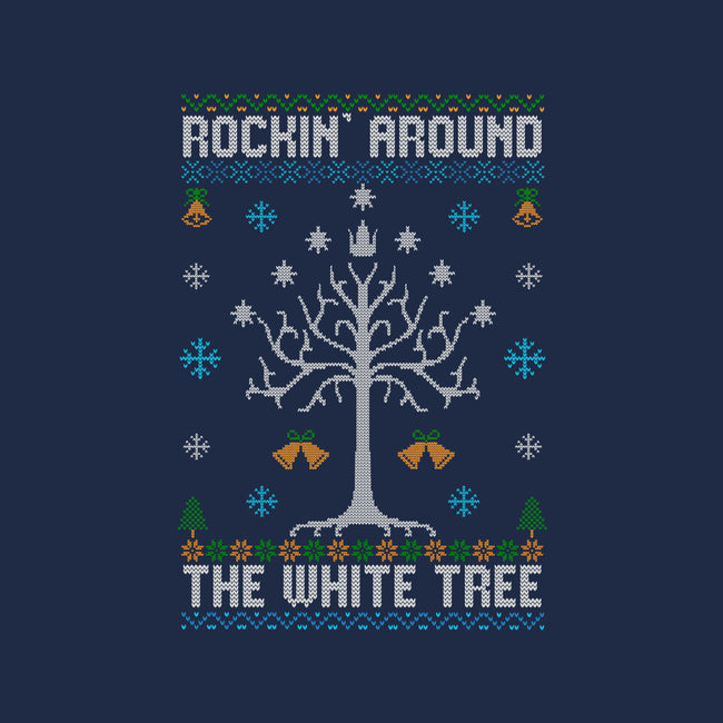 Rockin Around The White Tree-Womens-Basic-Tee-NMdesign