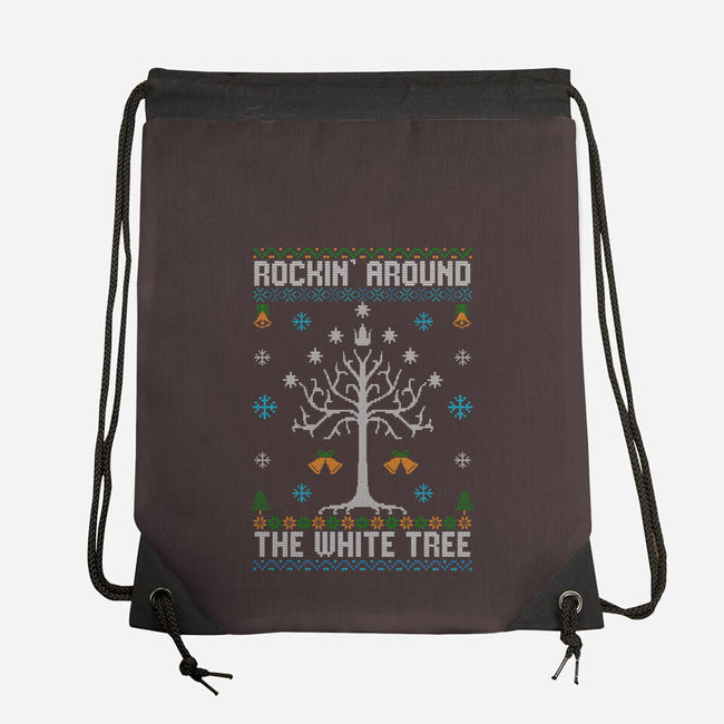 Rockin Around The White Tree-None-Drawstring-Bag-NMdesign