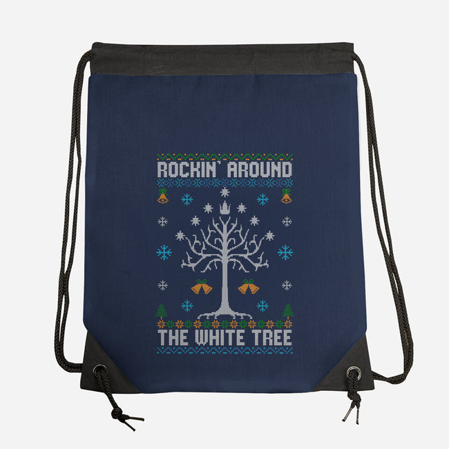Rockin Around The White Tree-None-Drawstring-Bag-NMdesign